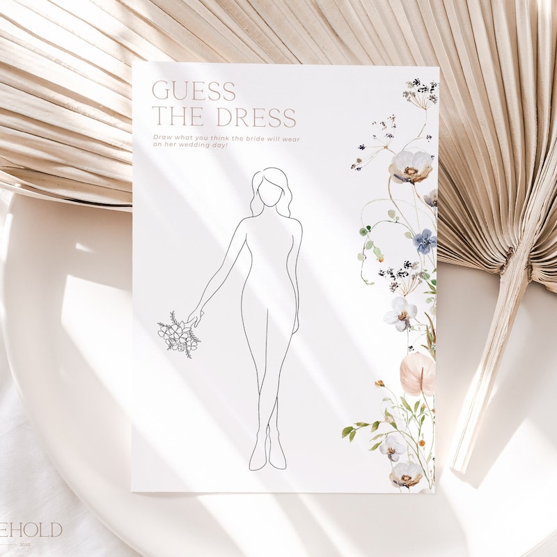Guess the Dress Printable Etsy