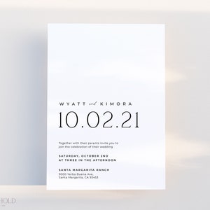 ALTAR Minimalist Wedding Invitation Template DIY Instant Download Simple Modern Wedding Invite Editable Printable Template image 3