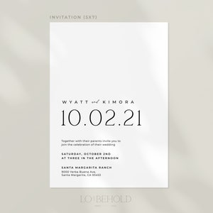 ALTAR Minimalist Wedding Invitation Template DIY Instant Download Simple Modern Wedding Invite Editable Printable Template image 5