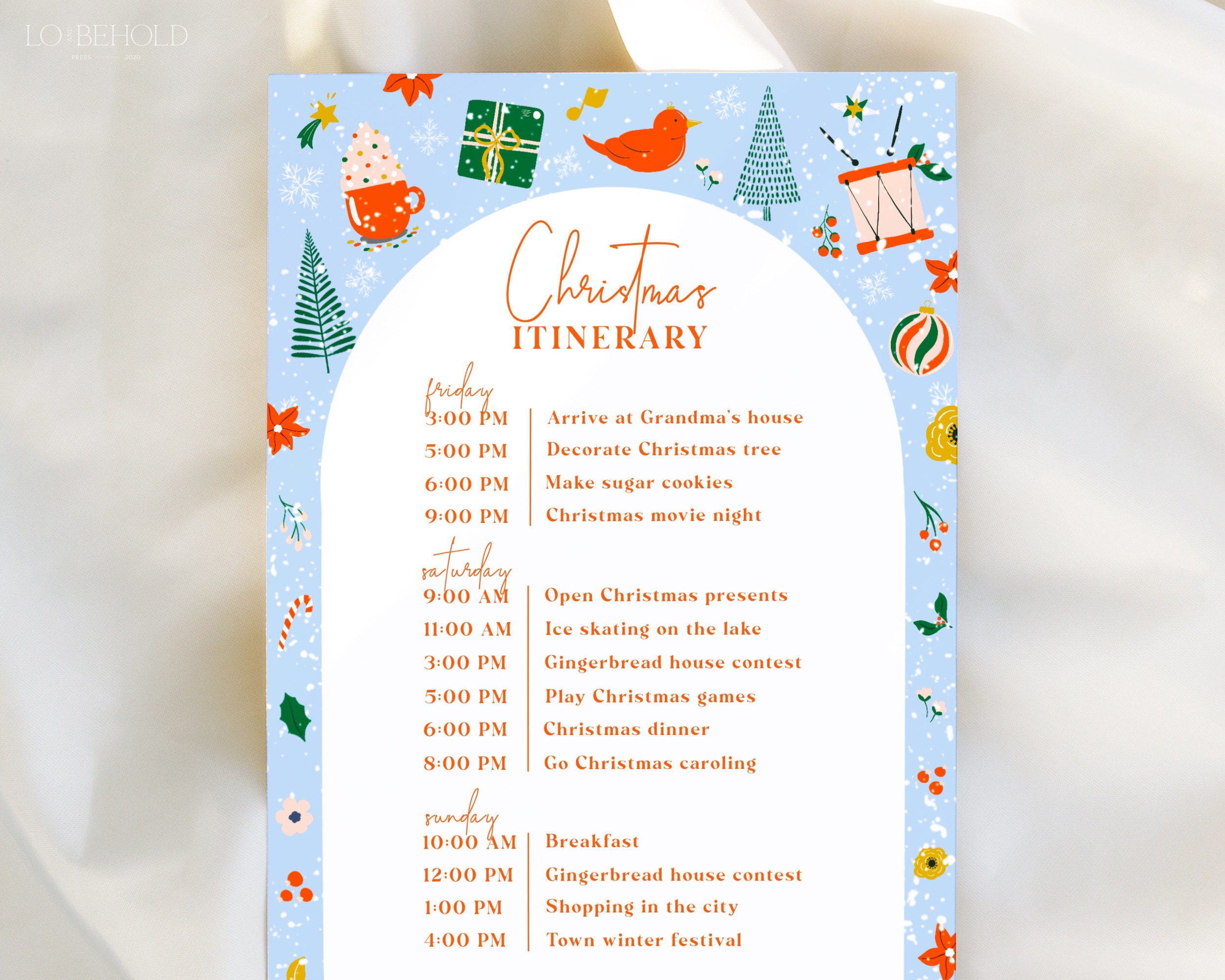 MERRY Christmas Itinerary Template Download Christmas Etsy Australia MERRY Christmas Itinerary Template Download Christmas Etsy Australia