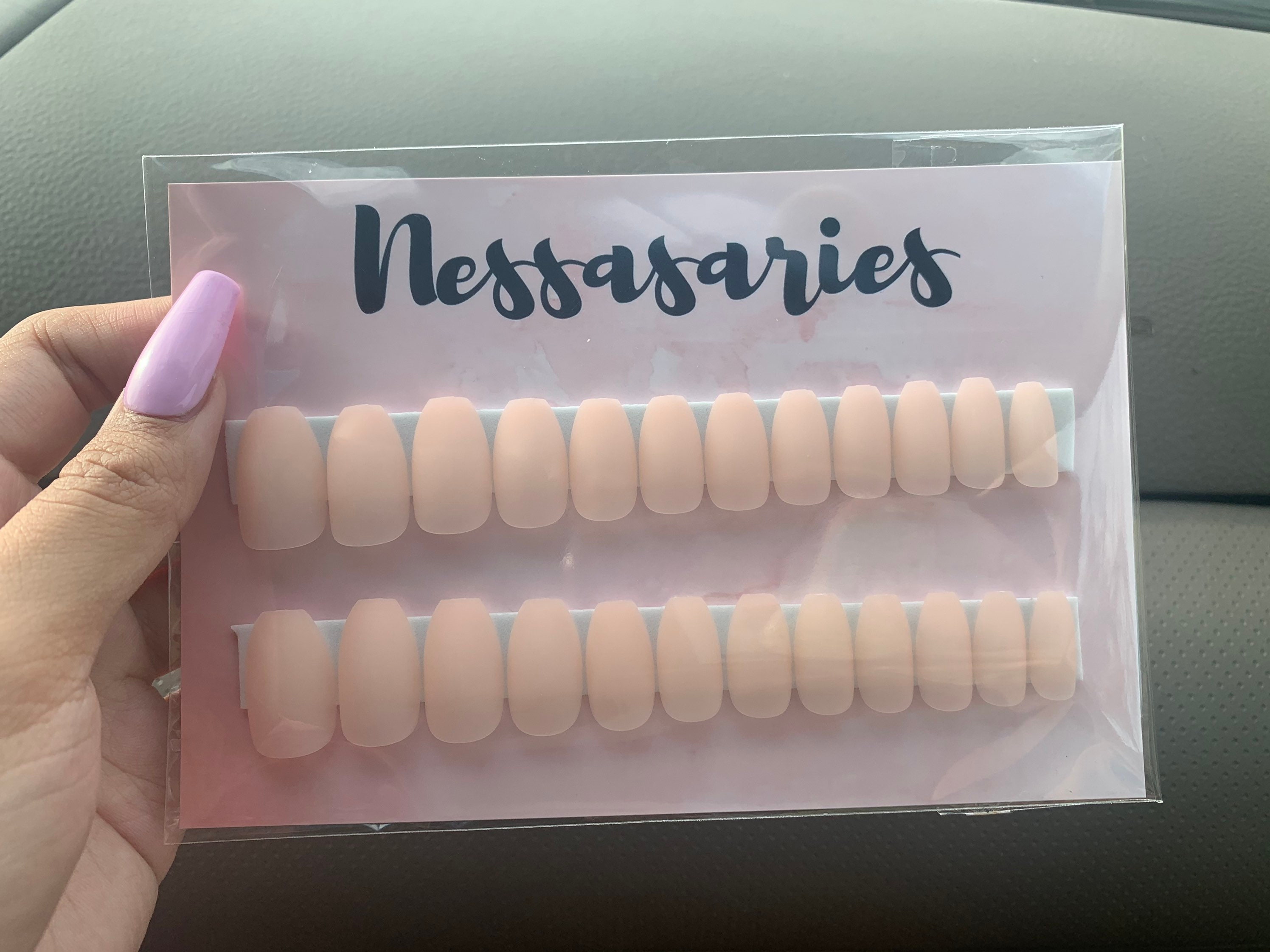 Solid color nails Coffin nails Press on nails Matte Etsy