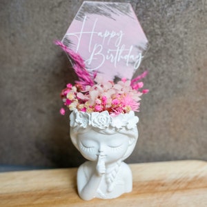 Birthday gift for best friend | Flower girl Raysin | Great gifts for women I creative gift for girlfriend | Raysin decoration