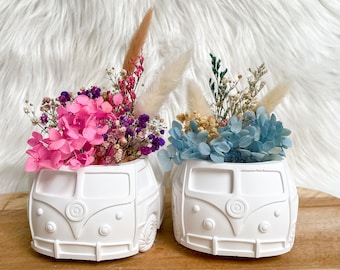 Bus Raysin | Trockenblumen Bus | Camper | Bus | Retro Auto | Geschenke für Männer | Geschenk zur Hochzeit | Geschenkidee