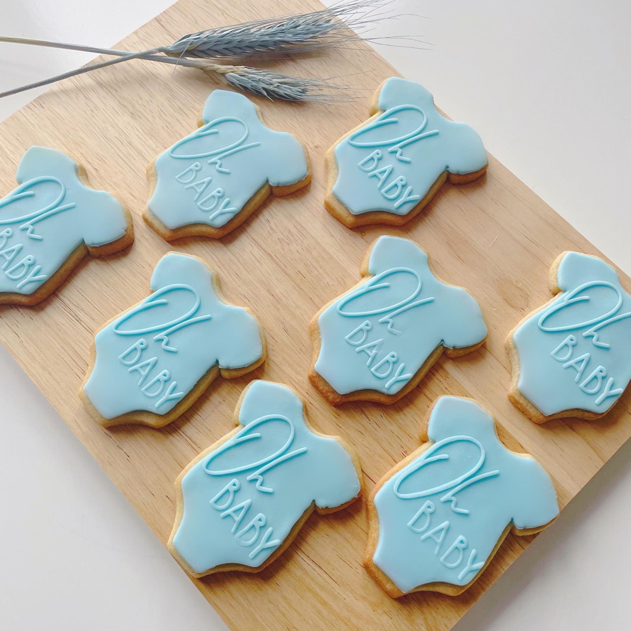 Individually Wrapped Baby Shower Biscuits Oh Baby Print Etsy