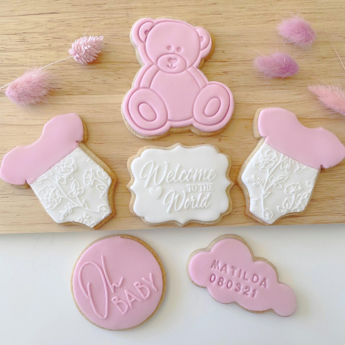 Luxury New Baby Letterbox Biscuits Oh Baby Cookies Etsy