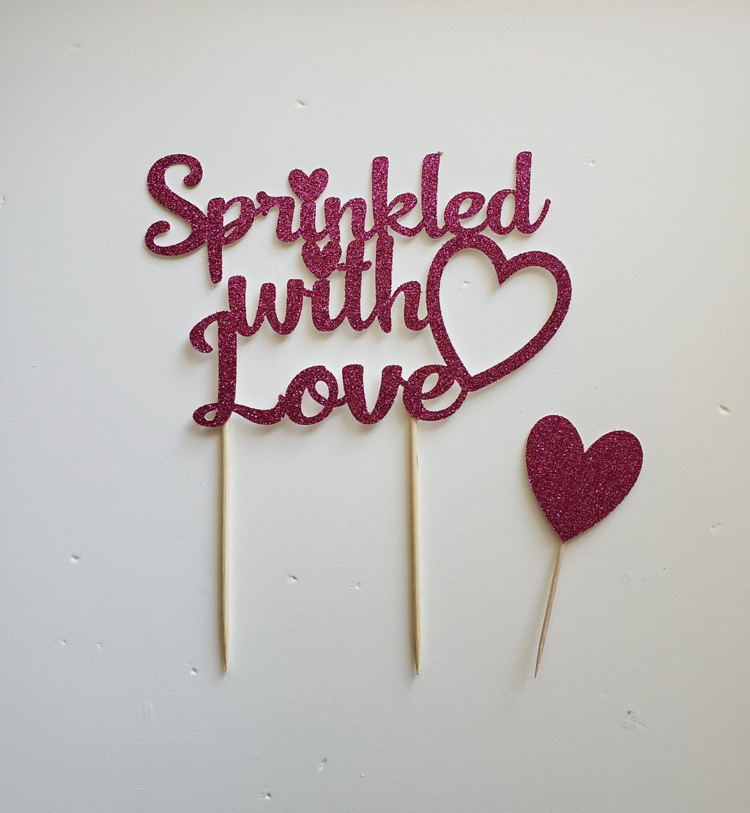 Sprinkled With Love Cake Topper, Baby Sprinkle Cake Topper, Baby Shower