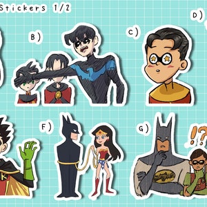 DC Heroes Stickers