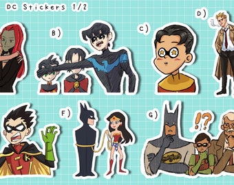 DC Heroes Stickers