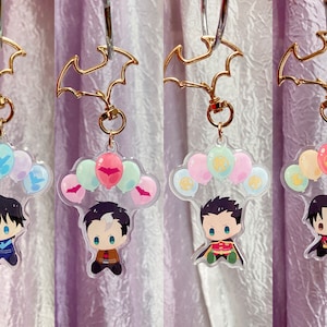 Batboys Balloon Acrylic Keychains