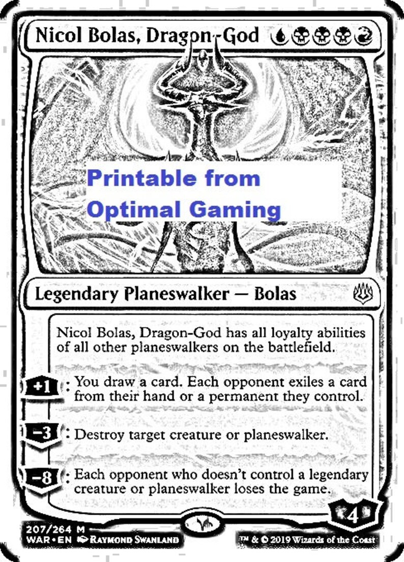 3 Magic the Gathering Coloring Pages Instant Digital Download Etsy