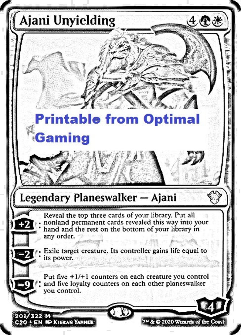 3 Magic the Gathering Coloring Pages Instant Digital Download | Etsy