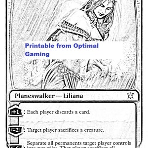 3 Magic the Gathering Coloring Pages Instant Digital Download | Etsy