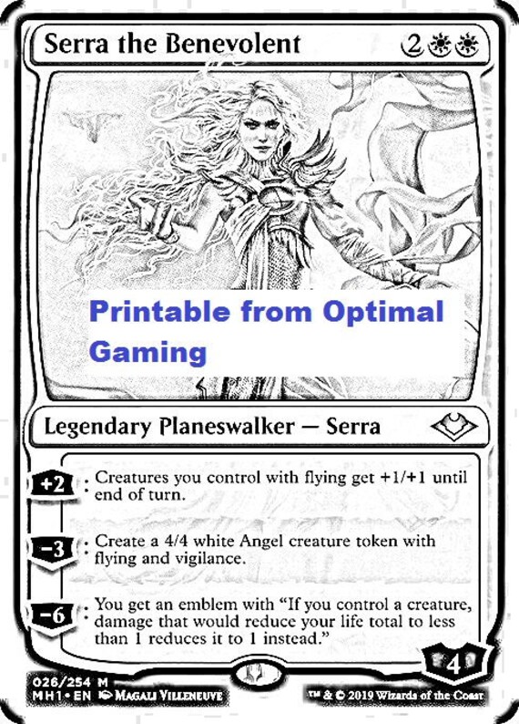 6 Magic the Gathering Coloring Pages Instant Digital Download | Etsy
