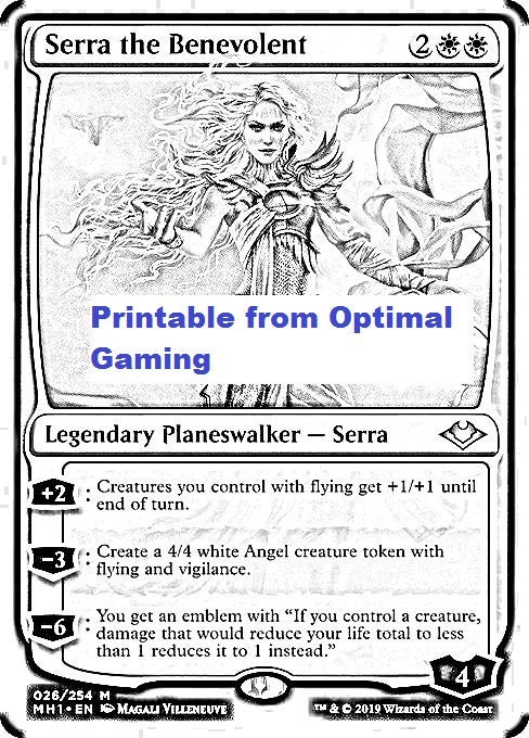 6 Magic the Gathering Coloring Pages Instant Digital Download | Etsy