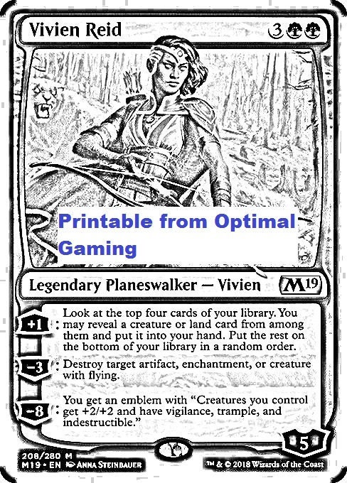 10 Magic the Gathering Coloring Pages Instant Digital Download | Etsy