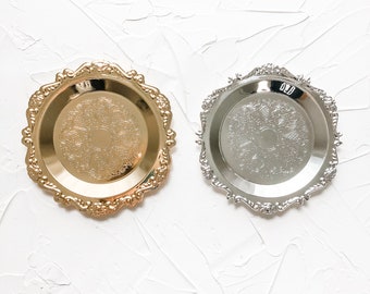 Gold and Silver Vintage Trinket Dishes for Photography Flat Lays or Jewelry