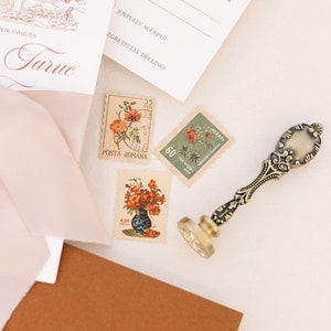 Selo de cera de bronze estilo vintage