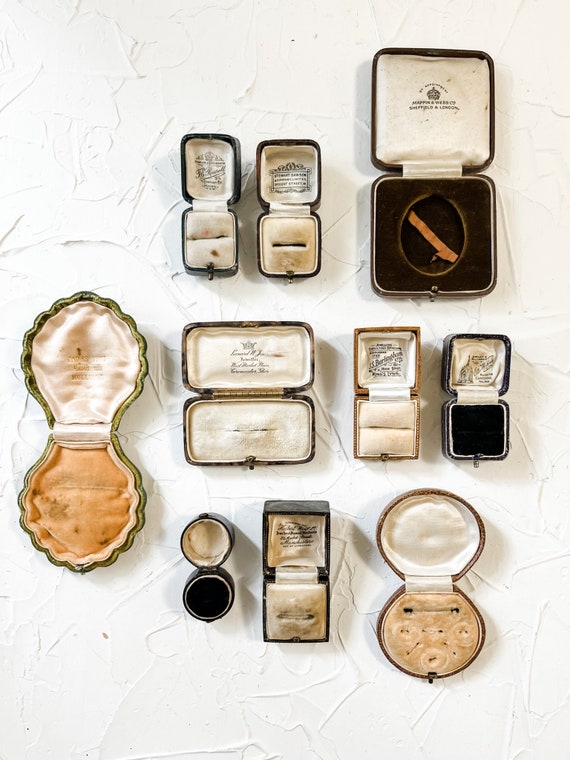 Antique Push Pin Ring Boxes From England Etsy Canada