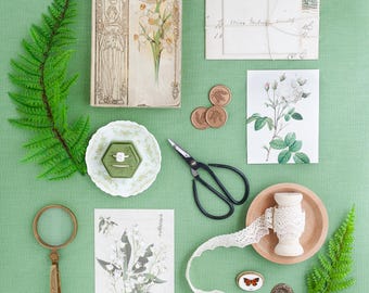 Spring Meadow Cotton Styling Mat | Double Sided Flat Lay Photography Backdrop