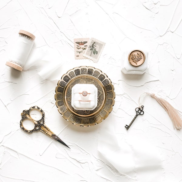 White and Gold Styling Kit for Photography Flat Lays