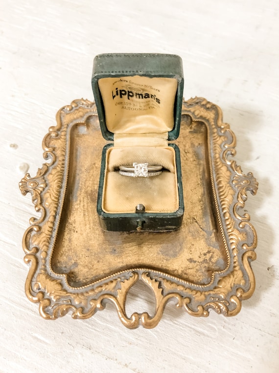 Early 1900's Antique Push Button Ring Box