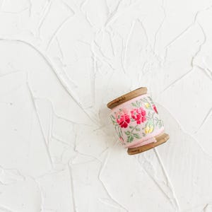 Fita bordada floral vintage