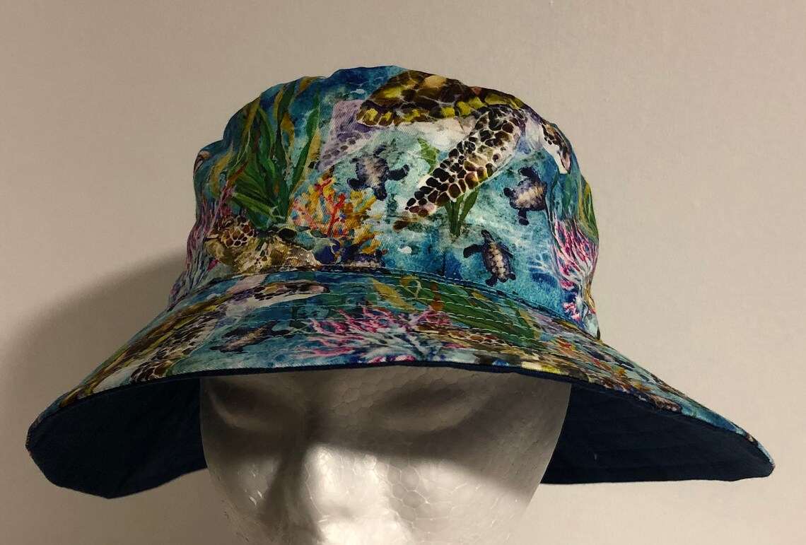 56cm Turtle Bucket Hat Australian handmade Etsy