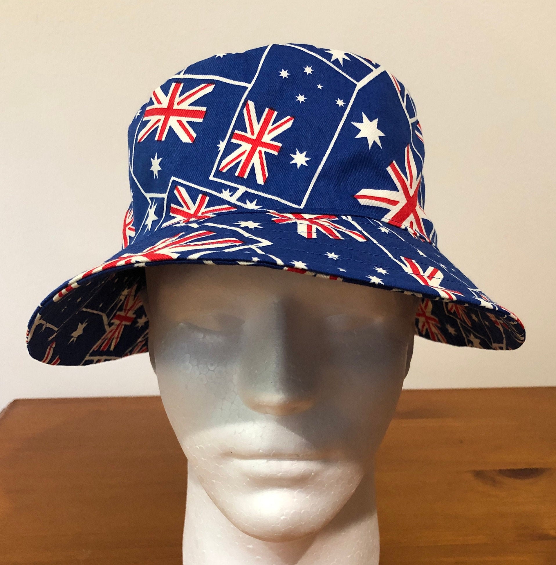 58cm Flag Bucket Hat Australian Handmade Etsy UK