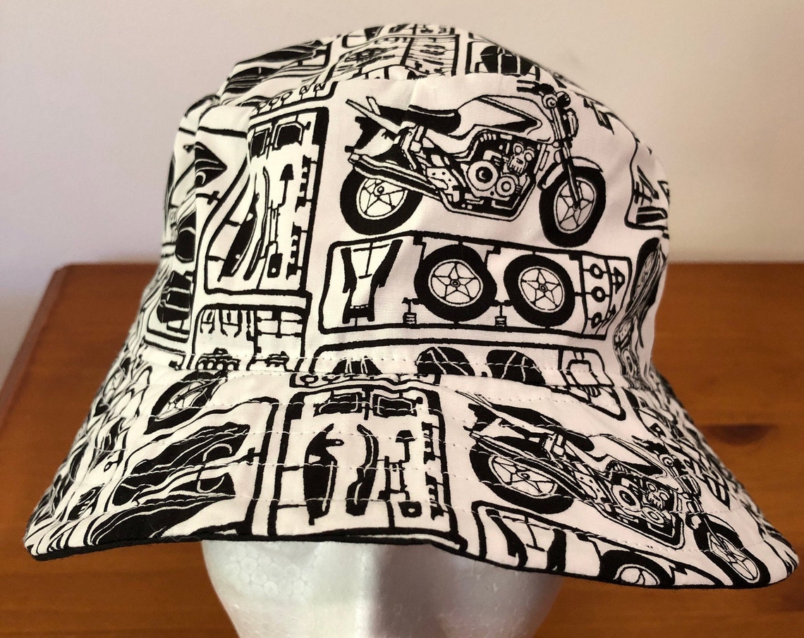 61cm Motorcycle Parts Bucket Hat Australian Handmade Etsy
