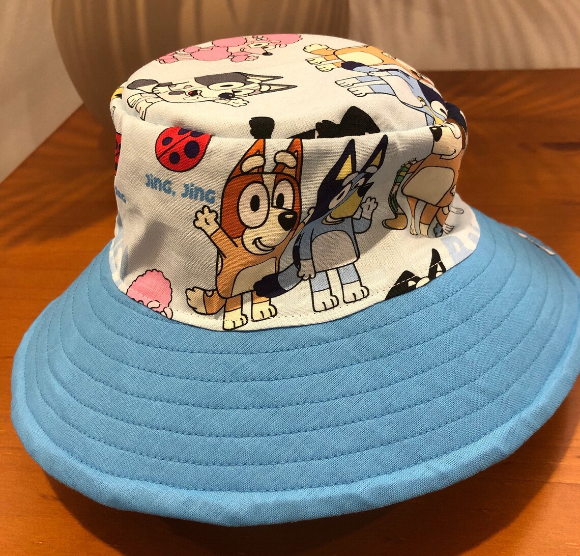 48cm 19 inches Bluey and Friends Bucket Hat Australian Etsy