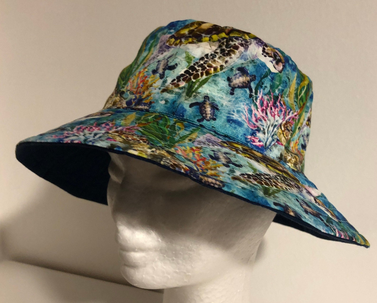 56cm Turtle Bucket Hat Australian handmade Etsy