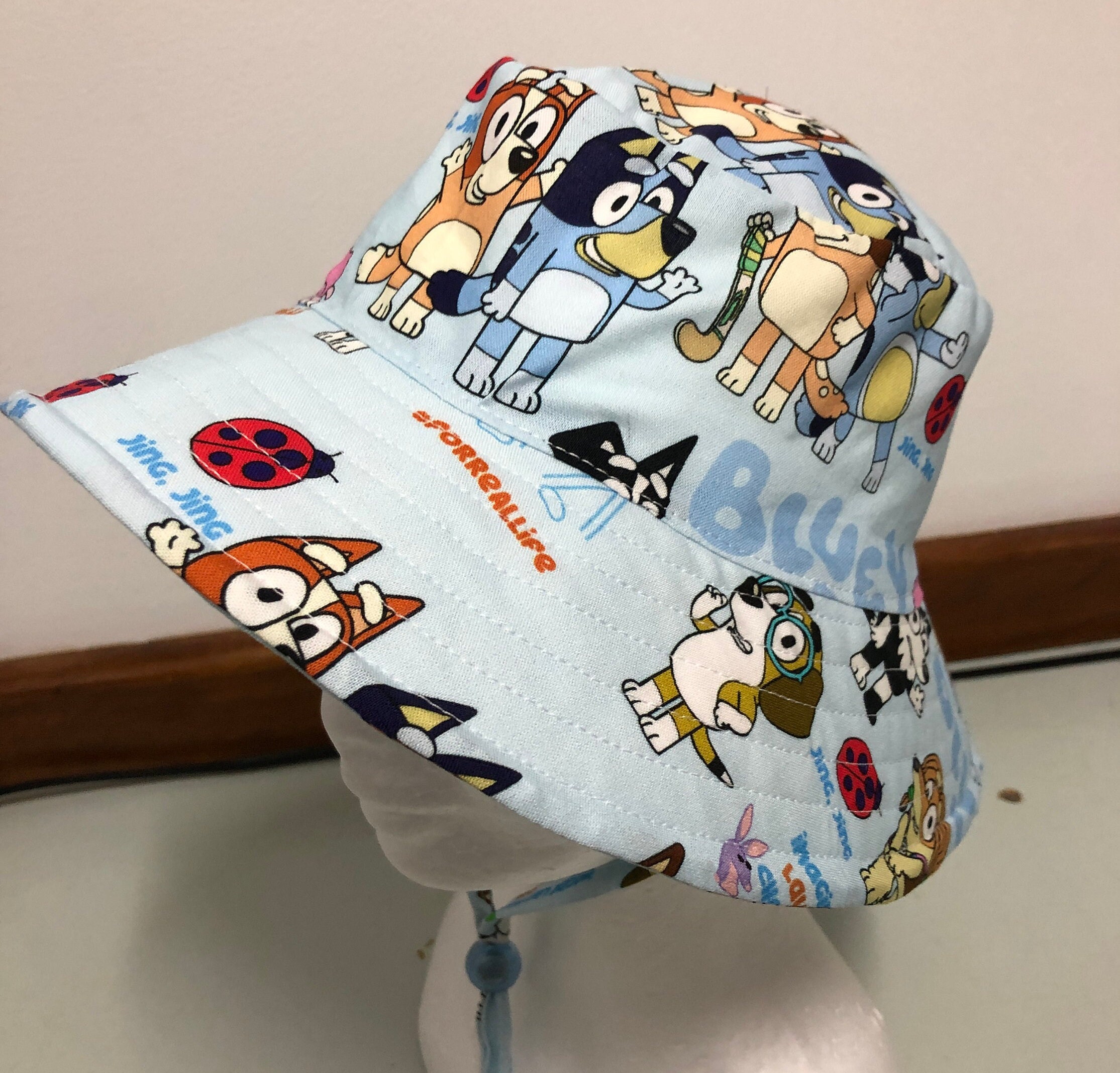 51cm 20 inches Bluey and Friends Bucket Hat with strap and Etsy