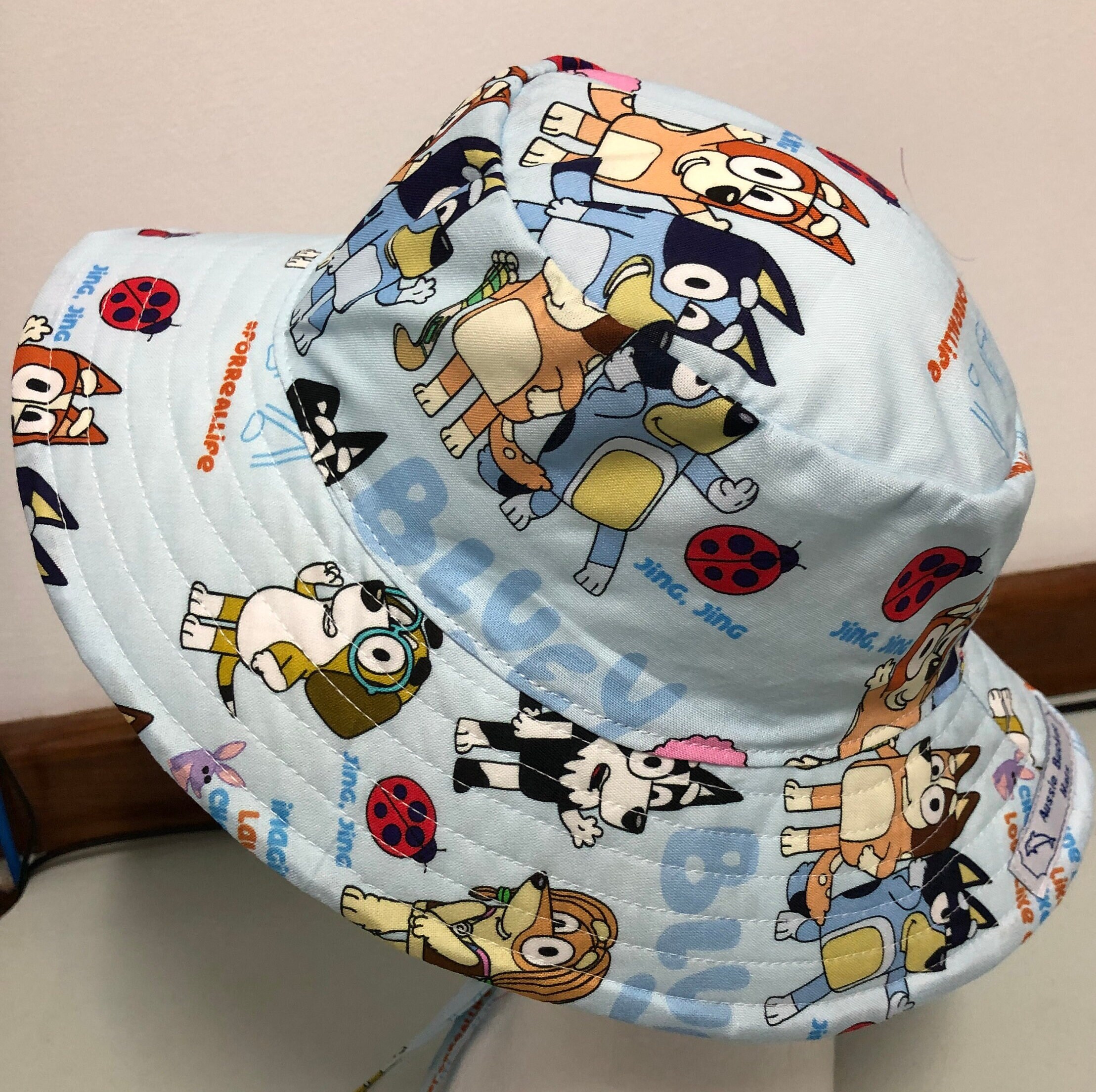 51cm 20 inches Bluey and Friends Bucket Hat with strap and Etsy