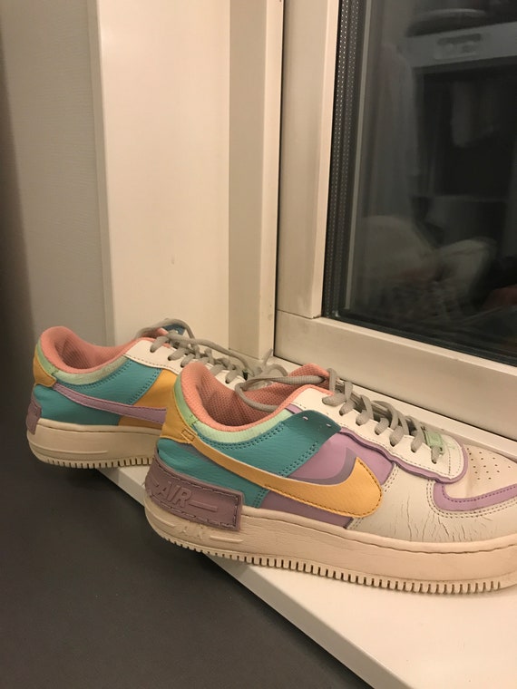Nike Air Force 1 Shadow Ivory Pale (pastel) - Etsy