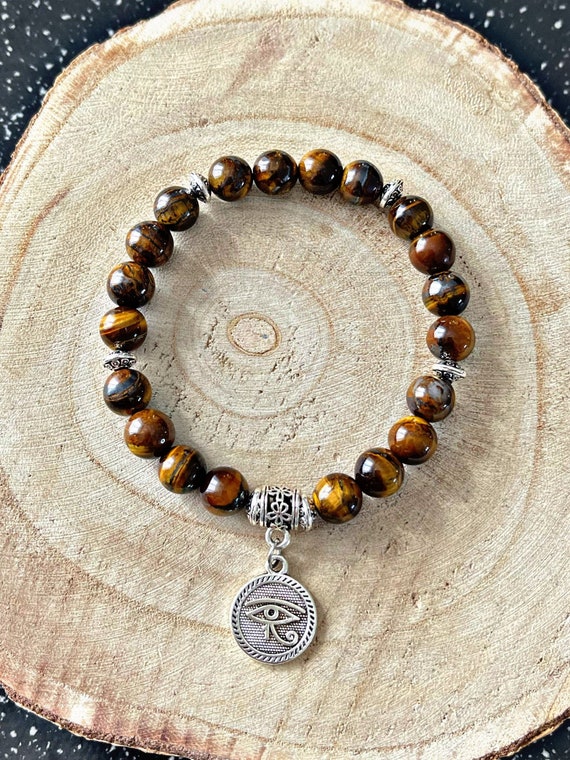 Tiger's Eye litapy bracelet and Horus 