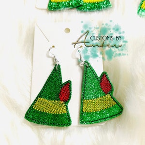 Buddy ELF Santa I know him earrings