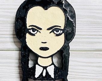Spooky Goth Girl Car Freshie: Handmade Car Decor