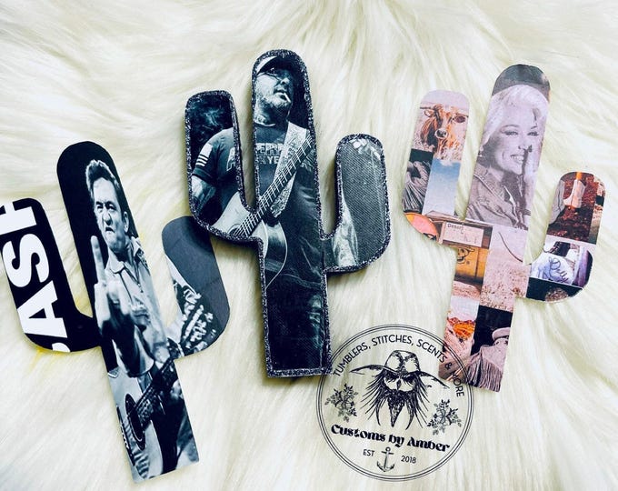 Custom Cactus Car Freshie, Aaron Lewis, Staind, Dolly, Johnny