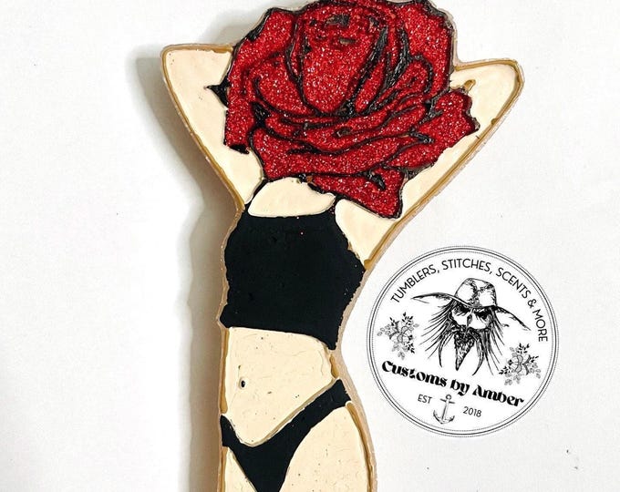 Rose Head Freshie: Cottagecore Car Decor Aroma Beads (Handmade)
