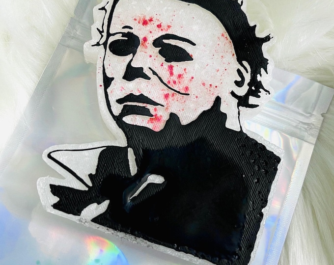 Michael Myers Horror Car Freshie: Slasher Halloween Decor (Handmade)