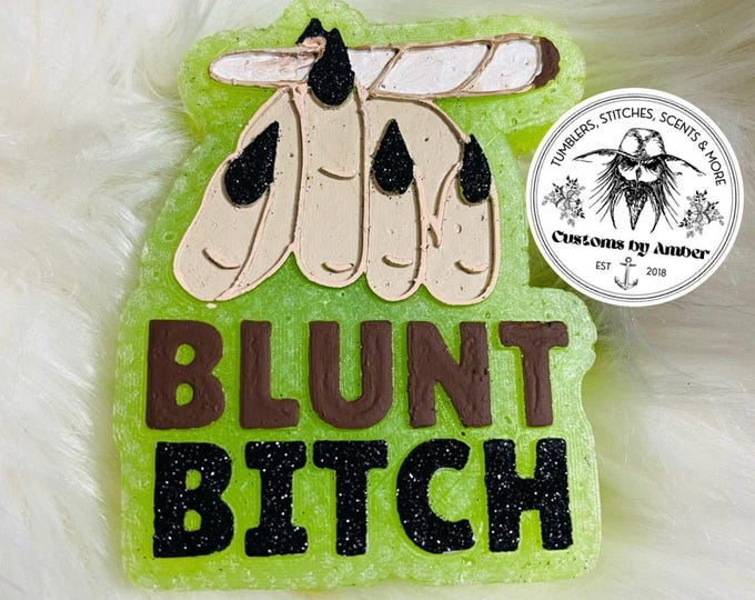 Stoner Car Freshie, Anti Social Club - Marijuana Aroma Beads | Blunt Bitch Vehicle Charm | Smoker Accessory