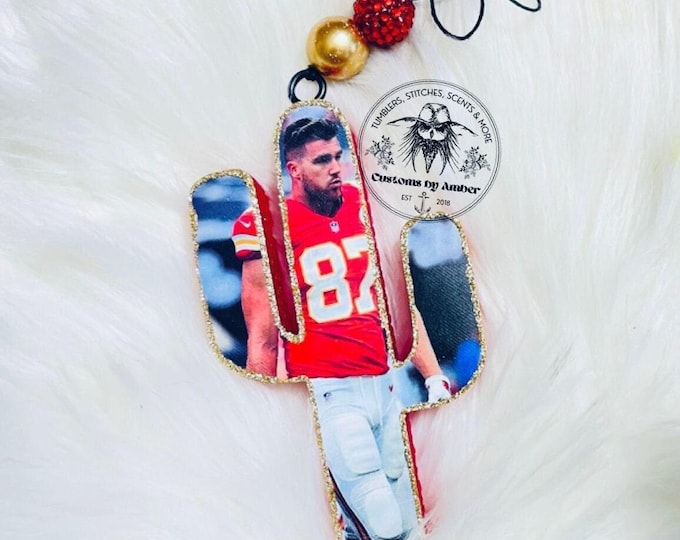 Football Cactus Car Freshie, Athlete Scented Aroma Beads, Sports Fan Decor