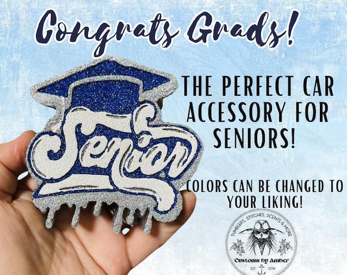 Senior Class Freshie - Car Air Freshener - Personalized Graduation Decor, Custom Aroma Bead Teen Gift
