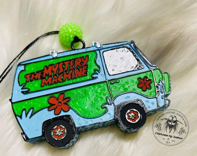 Mystery Van Freshie, Retro Cartoon Car Decor | Aroma Beads | Vintage Style Vehicle Accessory