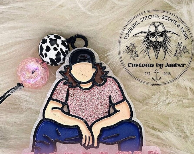 Country Guy Freshie, Western Car Decor, Baseball Cap Accessory, Aroma Beads