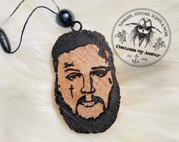 Guy Singer Freshie, Country Music Decor | Aroma Beads | Hanging Vehicle Ornament For Interior Scents