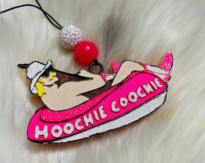 Cowboy Car Freshie, Bearded Musician Western Decor, Hanging Aroma Beads Accessory