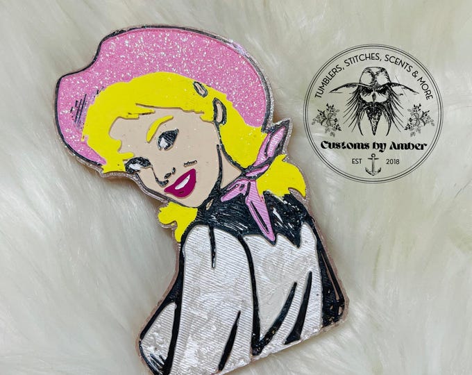 Cowgirl Car Freshie - Western Cowboy Hat Charm | Aroma Beads | Vintage Country Vehicle Accessory