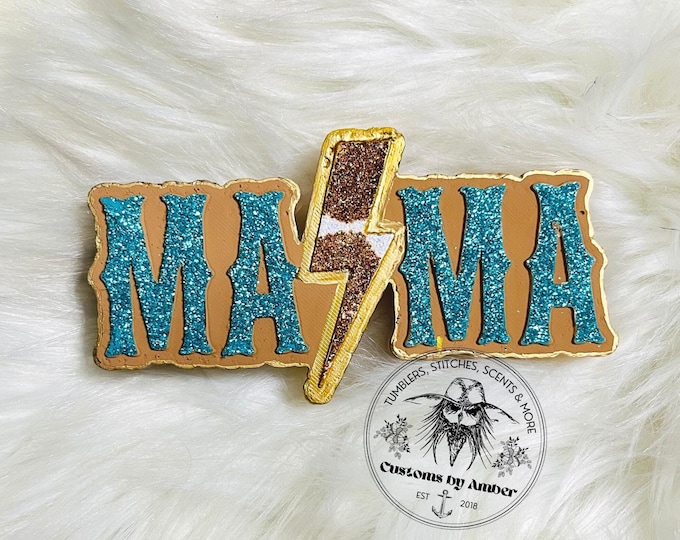 Mama Leopard Car Freshie, Lightning Bolt Aroma Beads, Handmade Vehicle Decor