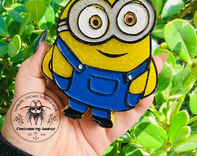 Handmade Banana Bob Car Freshie, Yellow Minion Air Freshener